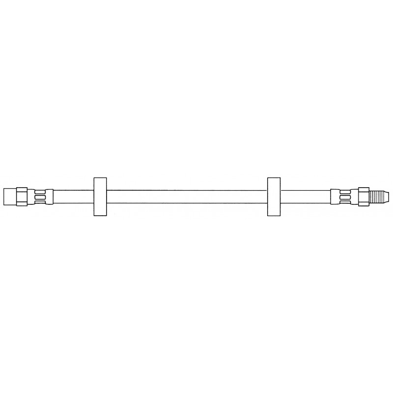 Flexible de frein avant M10x1x335mm pour Golf 1 8/78- avec disque diam. 239mm et Golf 2 (sauf 16S/G60)