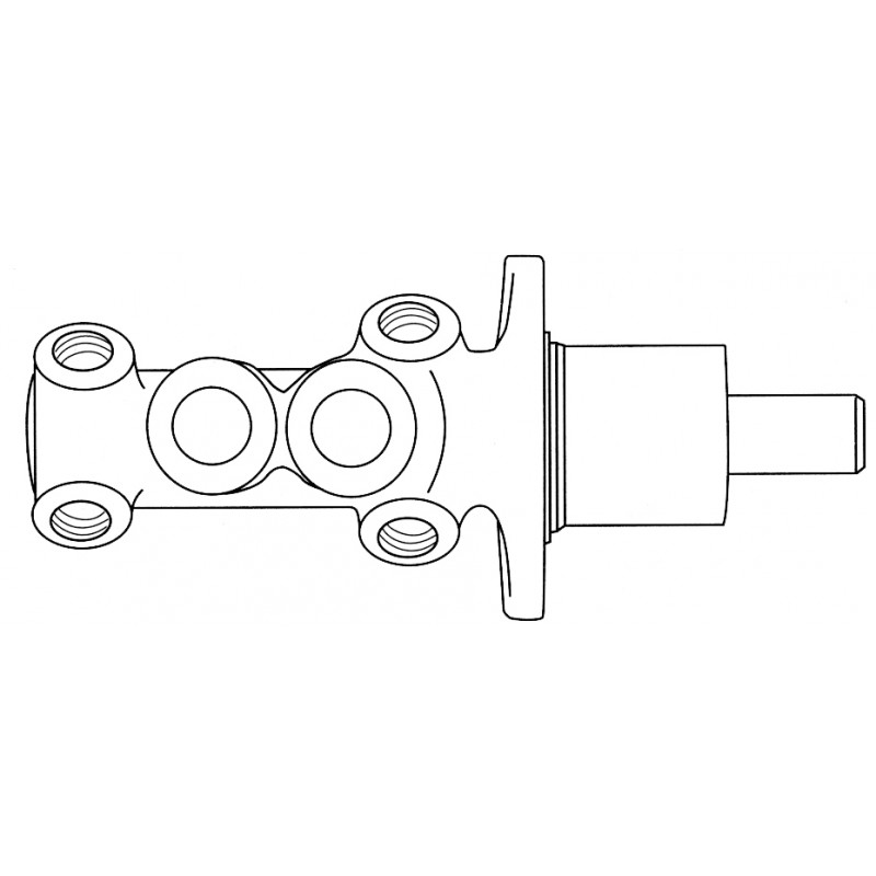 Maître-cylindre 20,64mm pour Golf 1 cabriolet sans ABS et Golf 2 83-7/89