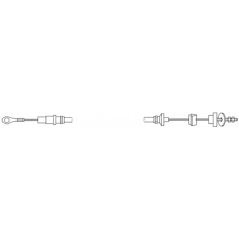 Câble d'embrayage 1055mm pour Golf 1  1100-1300cc