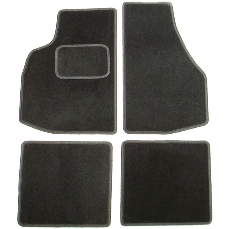 Kit de 4 tapis de sol noir pour Golf 1 cabriolet
