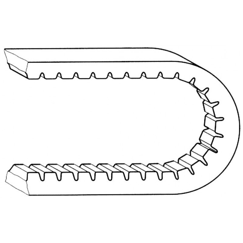 Courroie d'alternateur AVX10x950mm pour Golf 1  1500-1800cc sans direction assistée