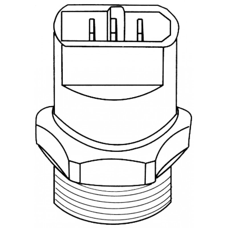 Thermocontacteur de ventilateur 85/80°C 3 fiches