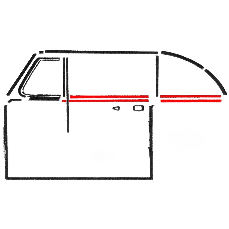 Set de 2 lèche vitre avant ou arrière intérieur ou extérieur gauche et droit 54-64