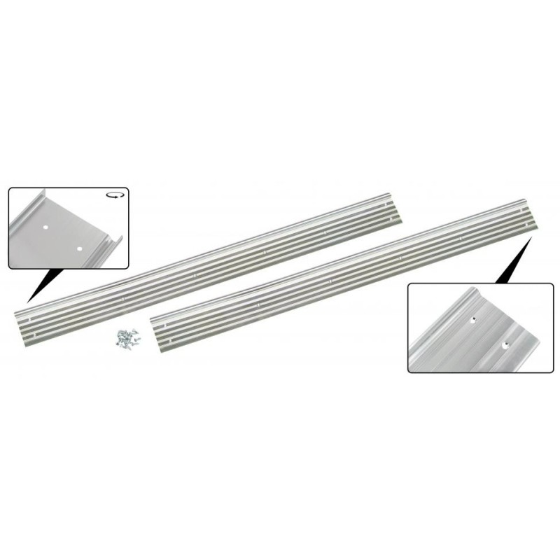 Set de 2 seuils de porte aluminium (avec visserie) KG 55-65