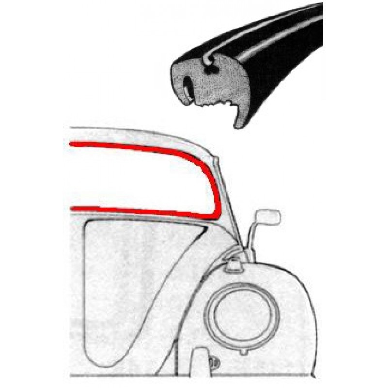 Joint de pare-brise cal look 1303 WCM