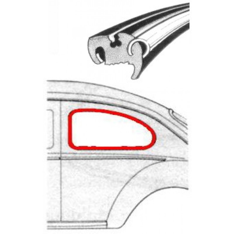 Joint standard de vitre latérale gauche -52