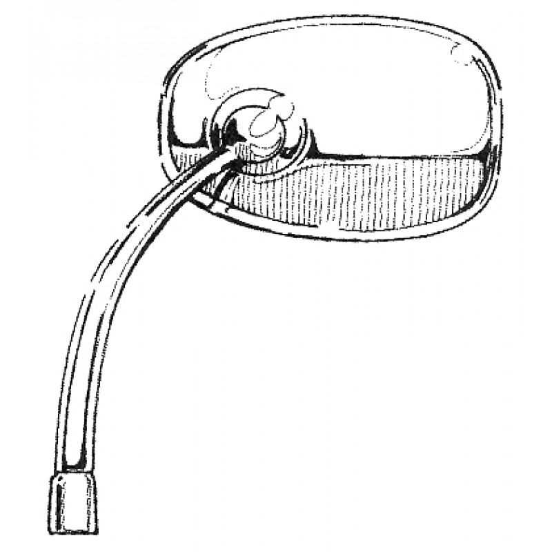 Rétroviseur oval chromé gauche WCM 8/50-7/67