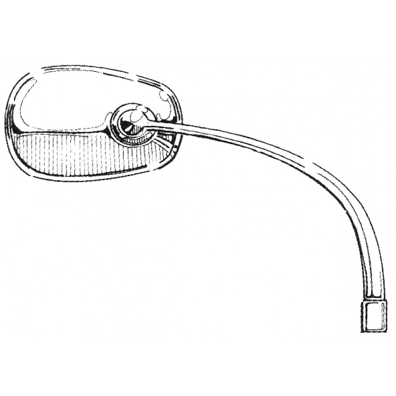 Rétroviseur oval chromé droit WCM 8/50-7/67