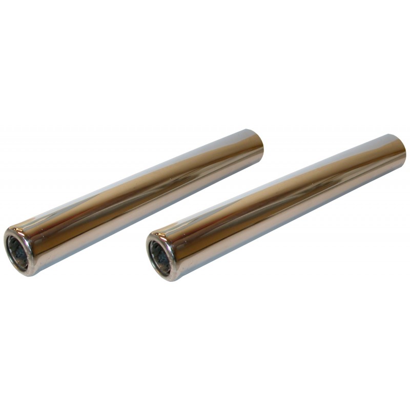 Set de 2 tubes silencieux en INOX 265 mm