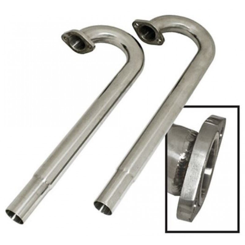 Set de 2 J tubes INOX