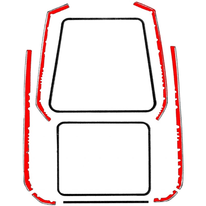 Kit joints d’ailes (pour les 4 ailes) pour fastback/variant