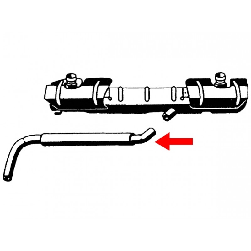 Sortie d’échappement pour échappement origine 8/68-7/73