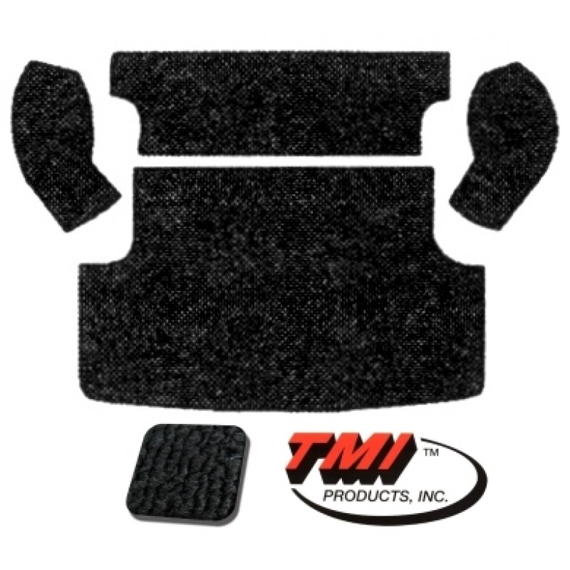 Kit moquette de coffre arrière noire (TMI # 301) (5pcs)