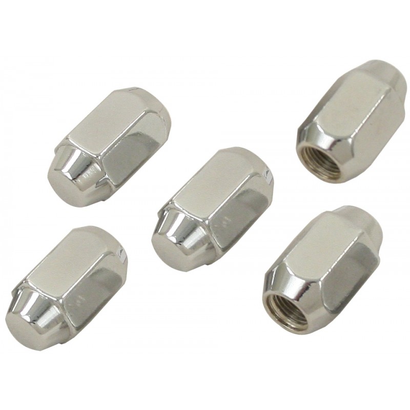 Écrous De Roue 5 Pièces - Compatibles Honda, Subaru, Toyota - M12x1.25, 25mm, Acier Carbone