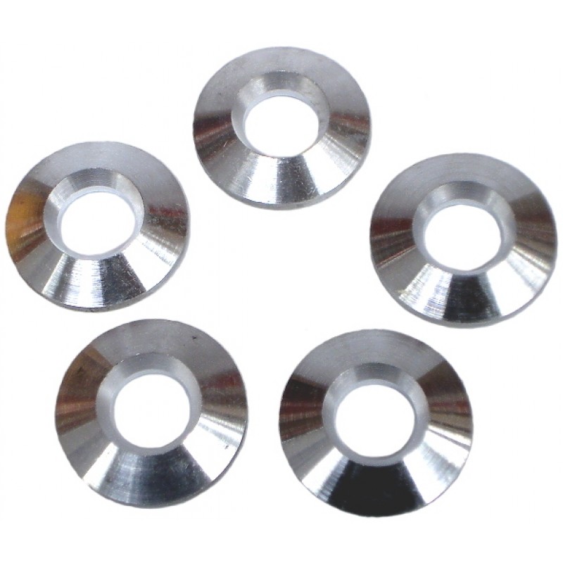 Set de 5 rondelles aluminium de centrage de jantes de type erco épaisseur 0.120