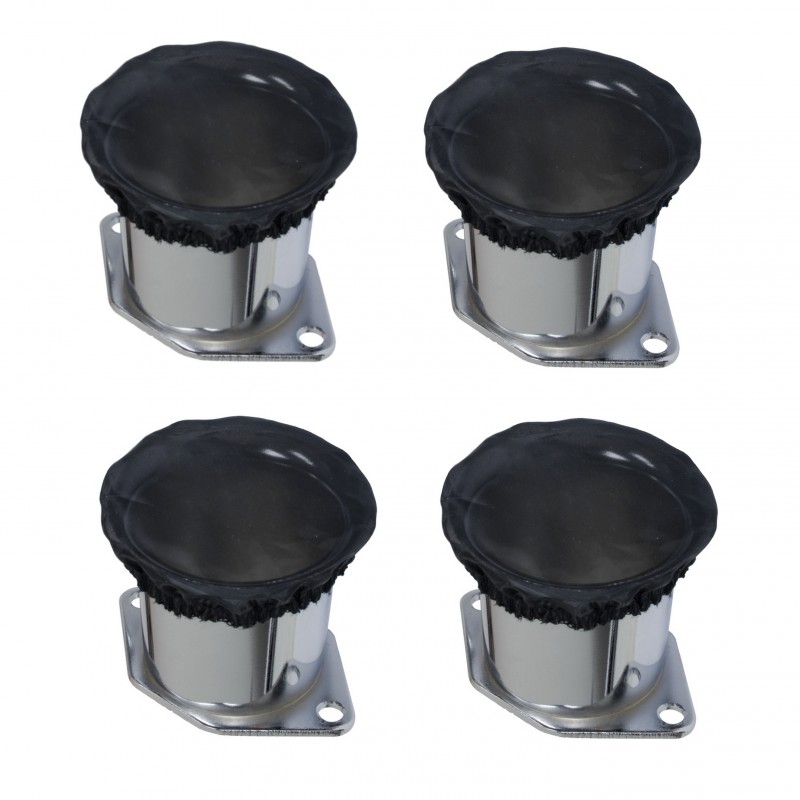 Set de 4 protections noires anti-poussières de cornets