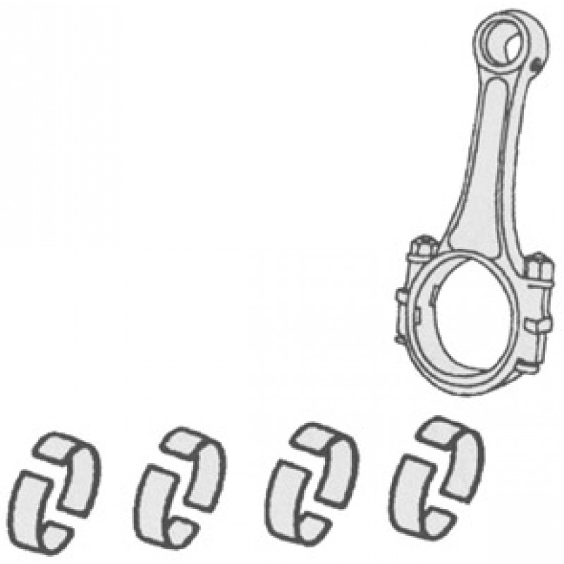 Coussinets de bielles côte standard pour pied moulé