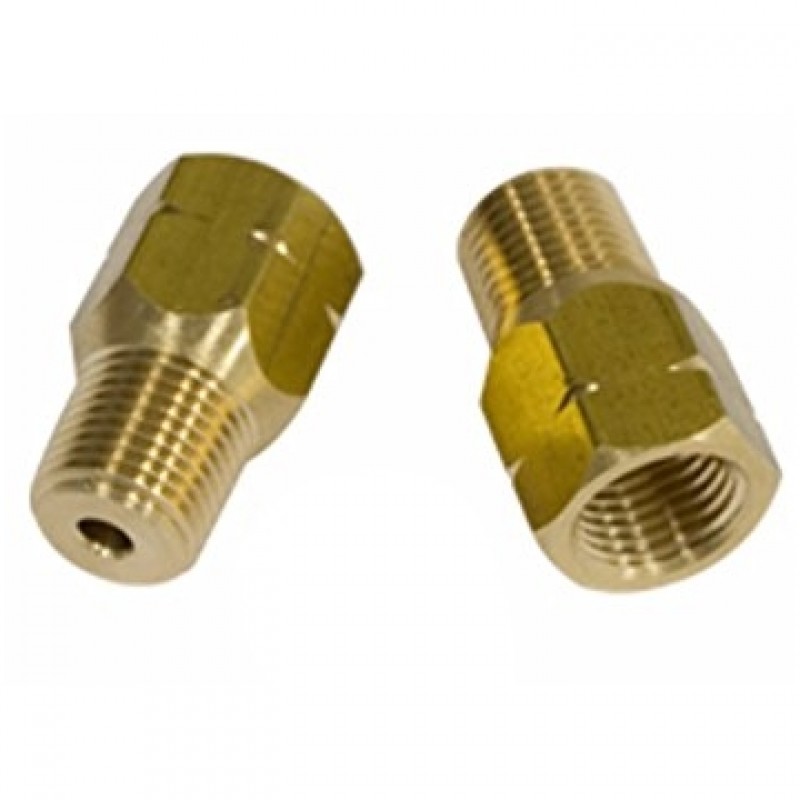 Set de 2 adaptateurs droit de durite de frein Mâle 1/8'' NPT vers femelle M10x100