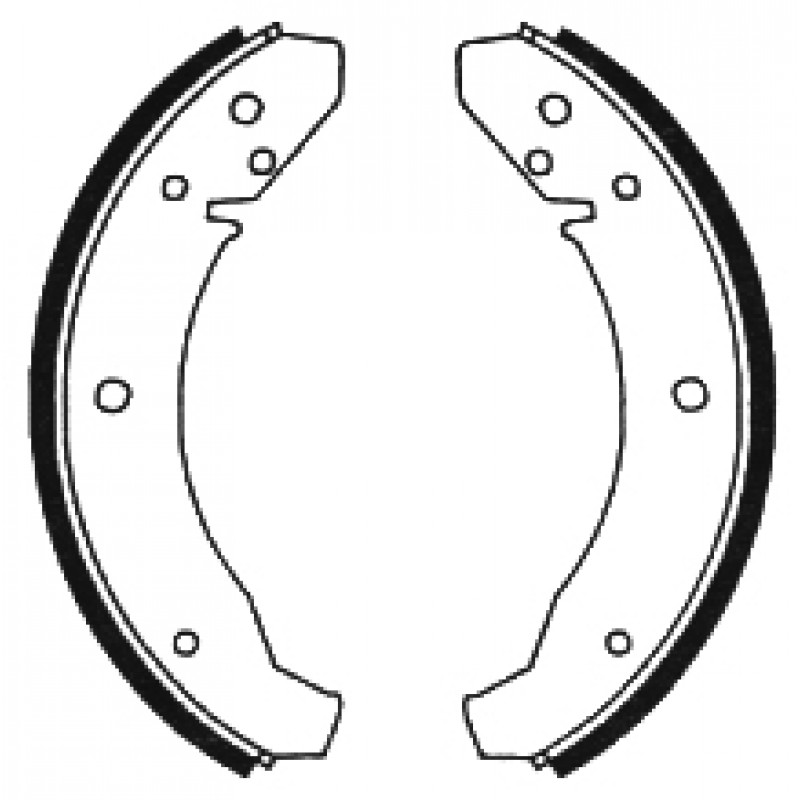 Machoires (4) avant 1200-1300 65- et arrière tous modèles 8/67- (230x40mm)