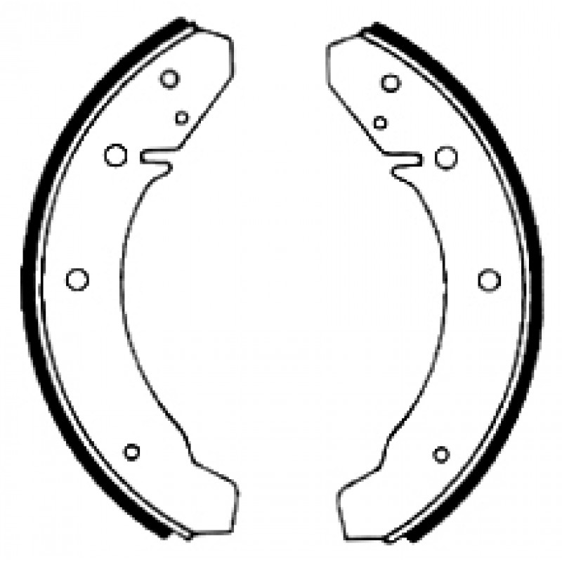 Machoires (4) arrière 8/64-7/67 (230x30mm)