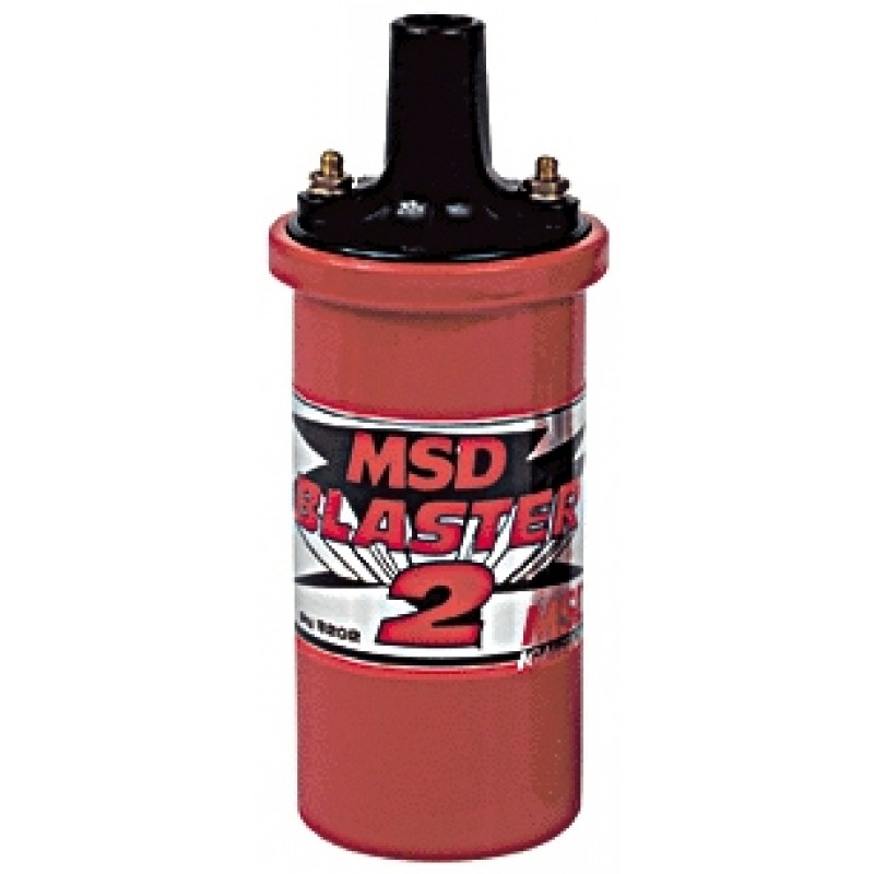 Bobine d’allumage MSD BLASTER 2 45.000 volts rouge sans résistance