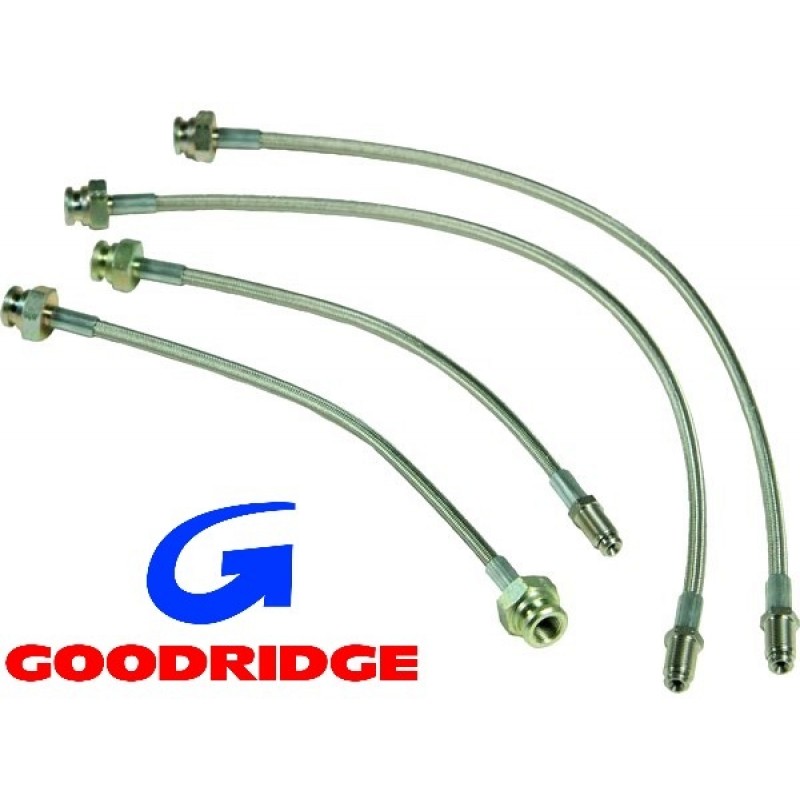 Set de 4 flexibles de frein renforcés GOODRIDGE pour T2 68-70