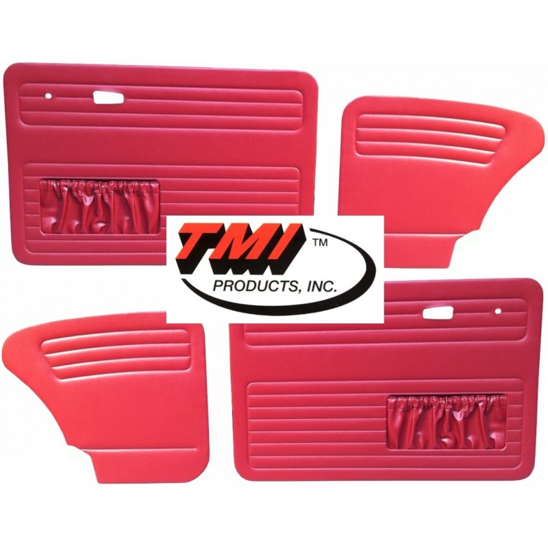 Set de 4 panneaux de porte rouge (red #17) avec vide poche 7/67- TMI