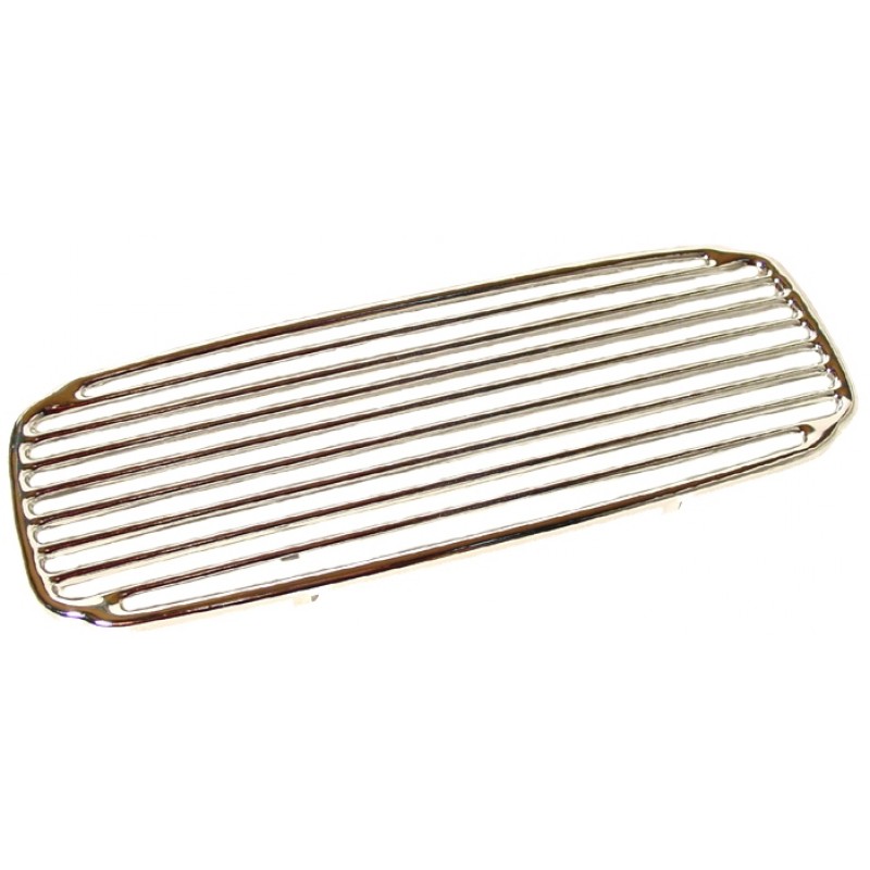 Grille de tableau de bord en acier chromé pour ovale