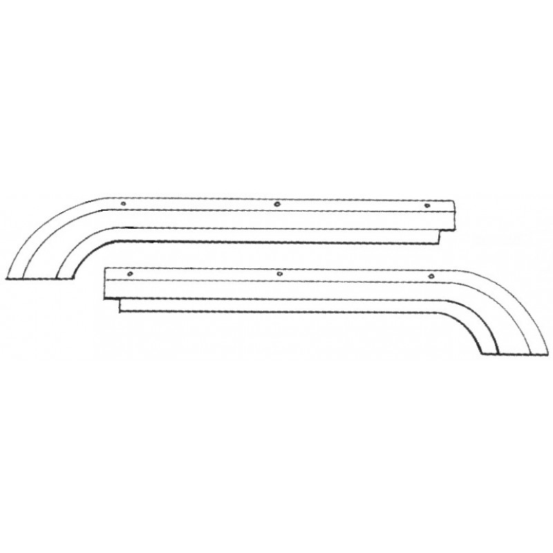 Set de 2 guides de câble de toit ouvrant gauche et droit 64-77 sauf 1303