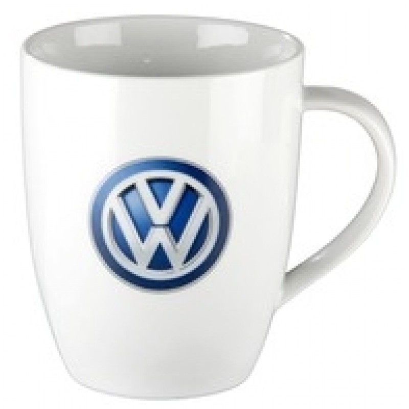 Mug logo VW blanc émaillé