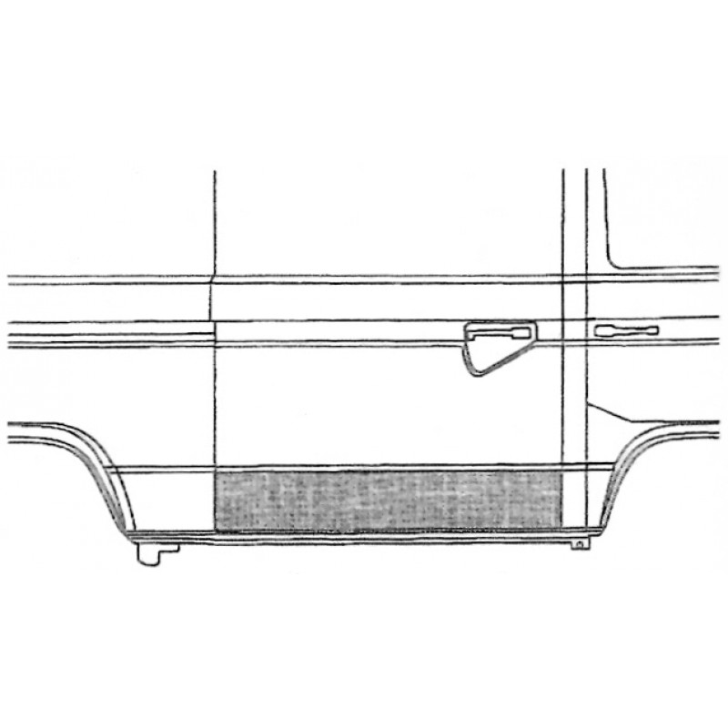 Bas de porte coulissante extérieur