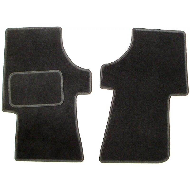 Set de 2 tapis avant noirs