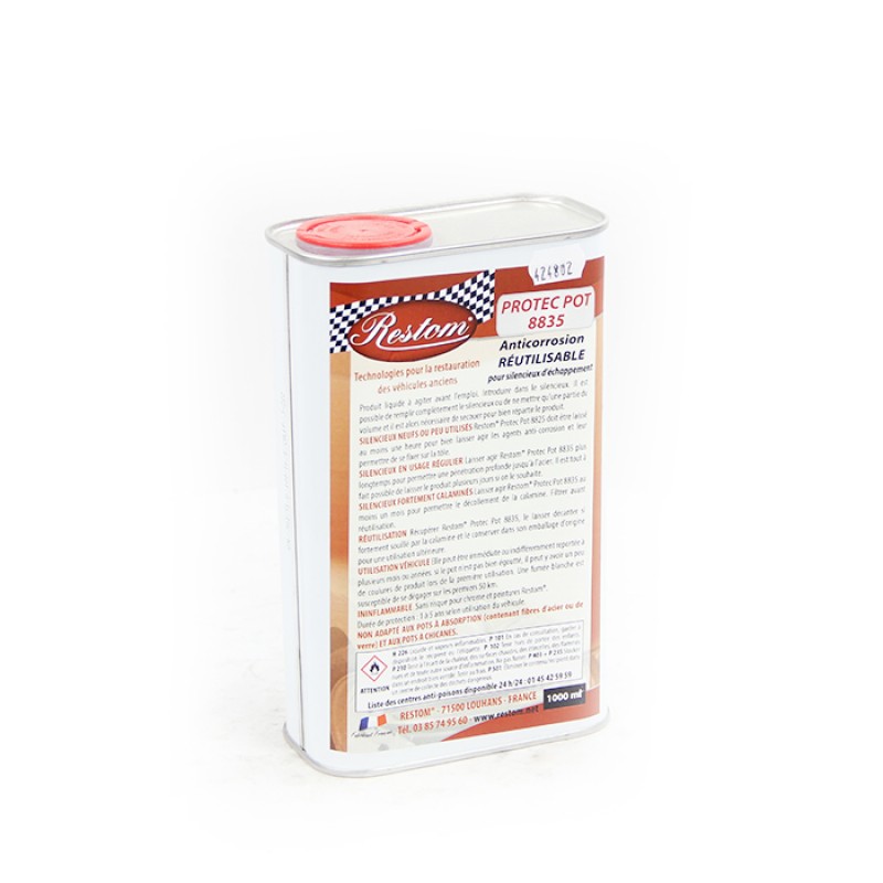 Anticorrosion intérieur réutilisable pour silencieux RESTOM®ProtecPot 8835 (1 litre)