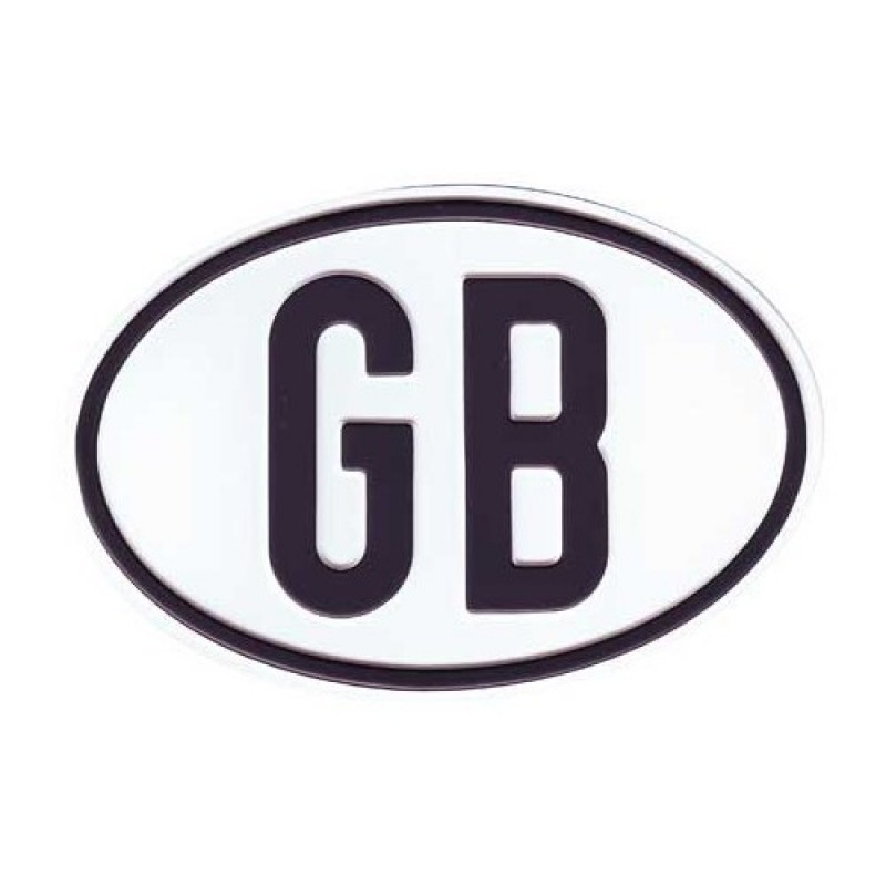 Plaque "GB"