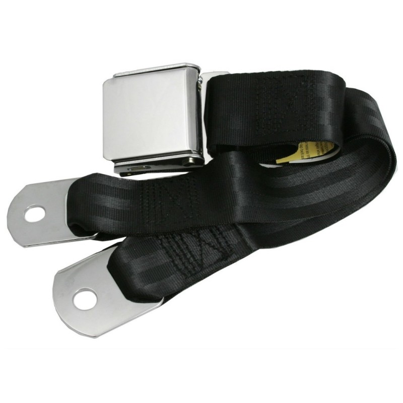 Ceinture style WOB 2 points gauche ou droite noire