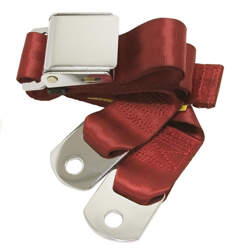 Ceinture style WOB 2 points gauche ou droite rouge