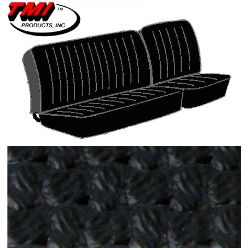 Housses de sièges avant 1/3-2/3 pour T2 74-76 en Basketweave Noir (#01)