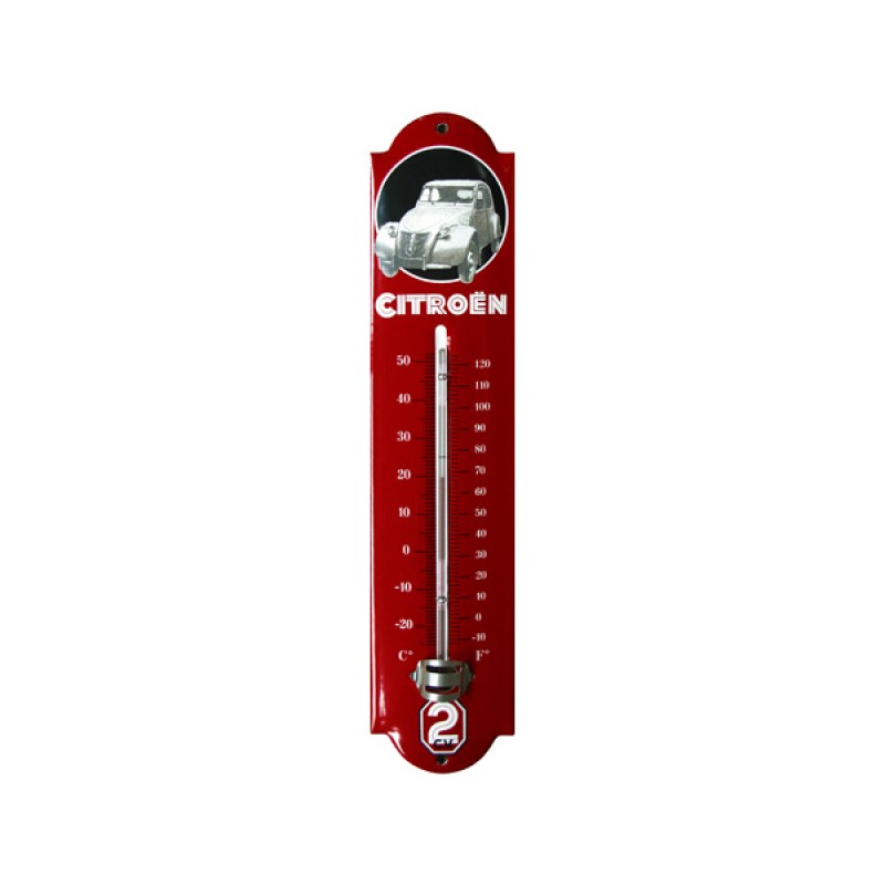 Thermomètre émaillé 2CV (65x300mm)
