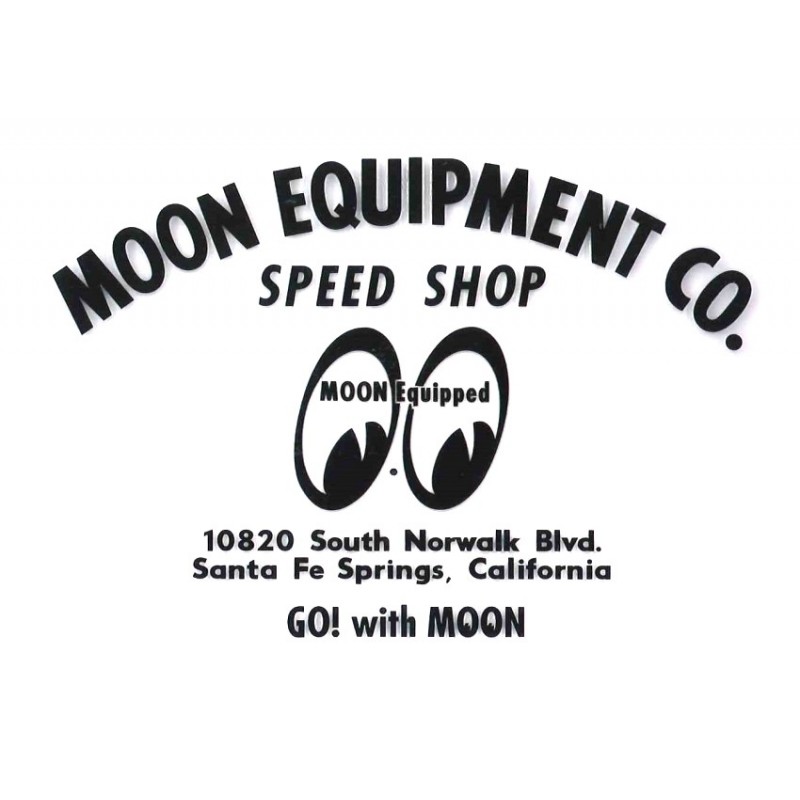 Autocollant MOON EQUIPMENT CO. transparent