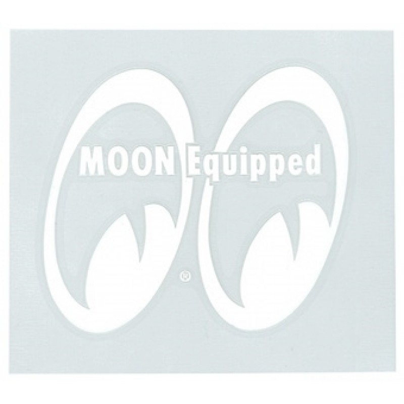 Autocollant MOON Equipped Blanc en collage intérieur (regarde vers la droite)