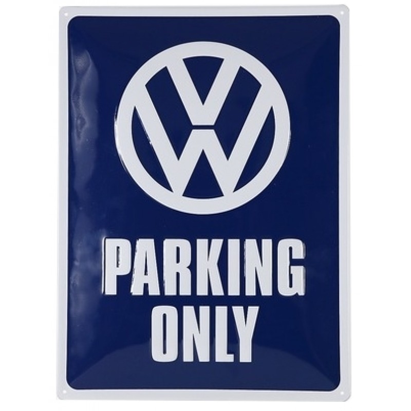 Tôle peinte emboutie VW PARKING ONLY