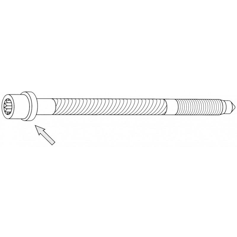 Jeu de 10 vis de culasse M11x1.5x142mm pour Golf 3 2000 16S