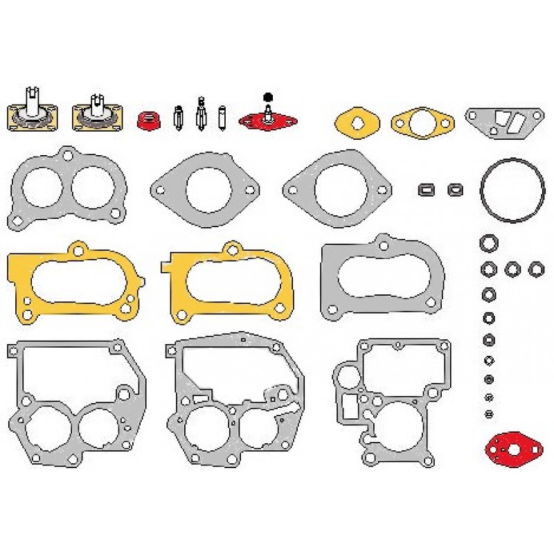 Kit de réparation pour carburateur Solex / Pierburg (2E3 et 2E4)