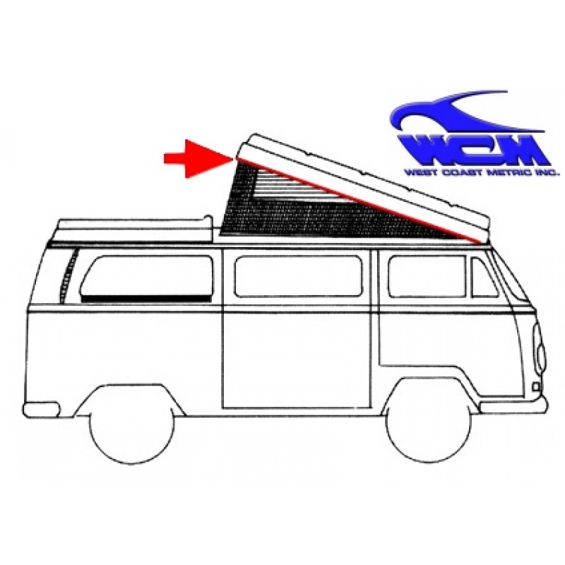 Joint de toit ouvrant westfalia 68-73 (charnière sur cabine)