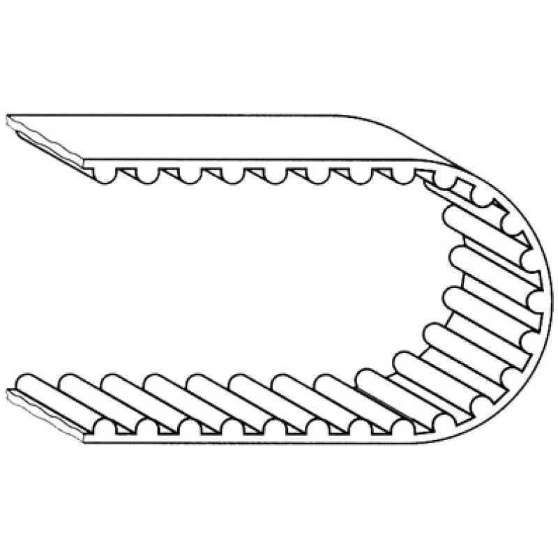 Courroie de distribution (133 dents, largeur 19mm) pour Golf 3  1,6 75cv