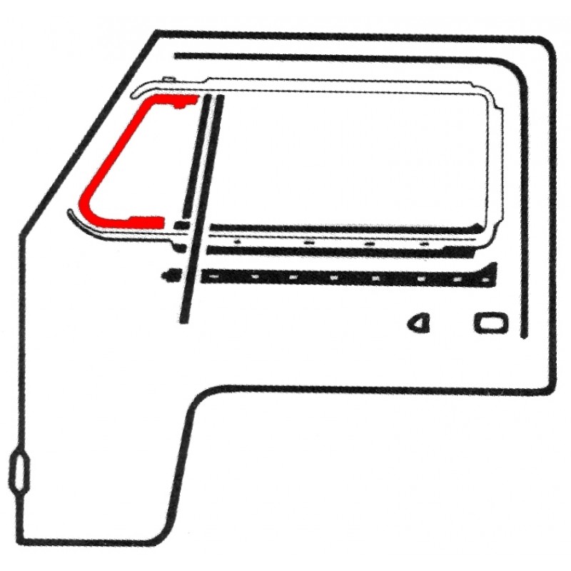 Joint de petite vitre fixe gauche ou droite 68-