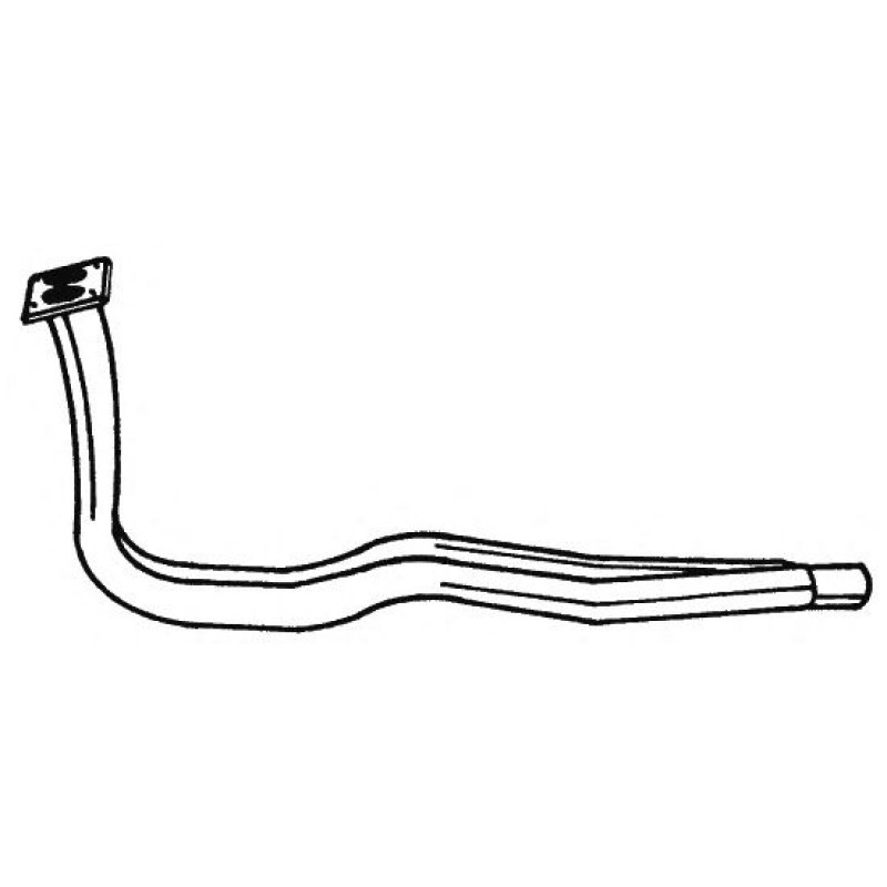Tube en J de sortie de collecteur d'échappement pour Golf 1 Gti