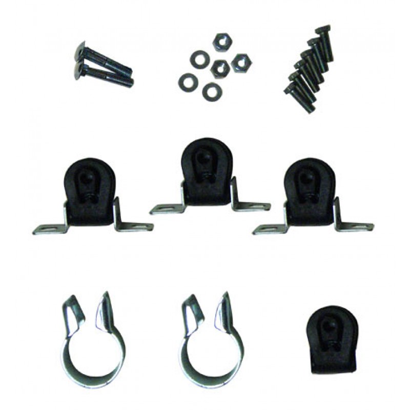 Kit fixation de tube intermédiaire et silencieux d'échappement, T4 1/1996-6/2003 2500cc TDI