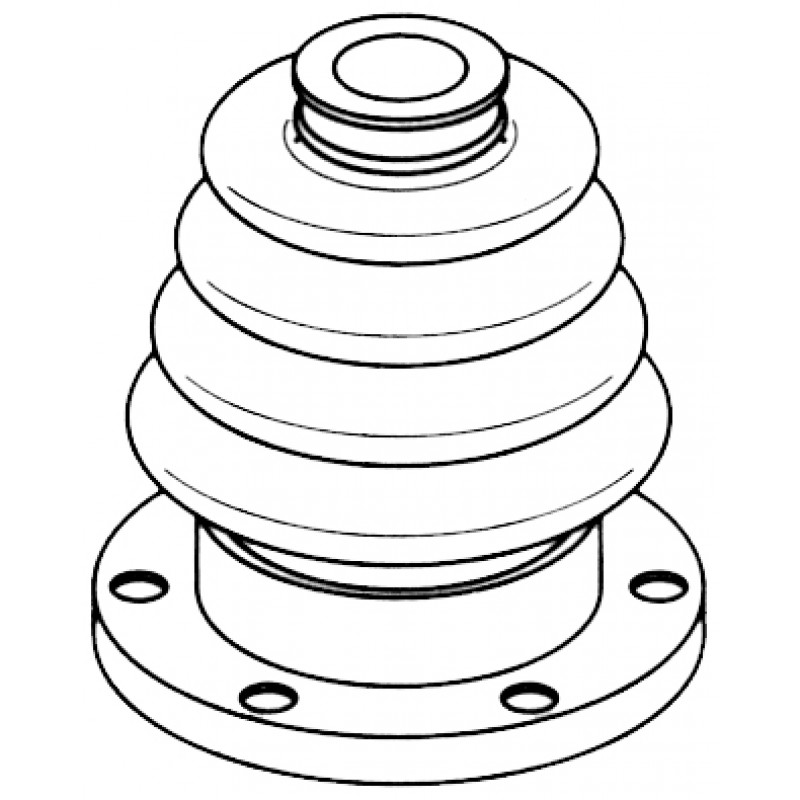 Soufflet de cardan seul côté boîte 90mm pour Golf 1  1100-1300cc