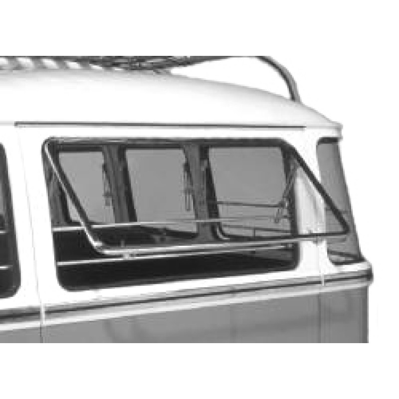 Kit vitre safari arrière 55-63 DELUXE 23 fenêtres INOX POLI